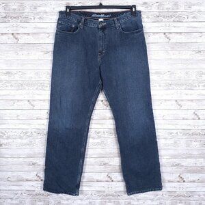 Eddie Bauer Mens Lined Jeans 36x32 Relaxed 214A